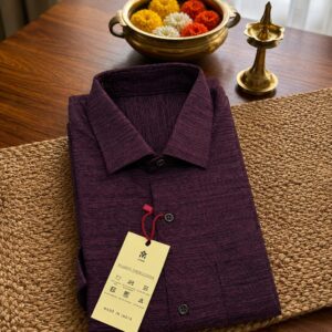 Khadi Cotton Shirt - Wine