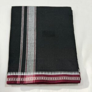 Black Single Lungi Design 4