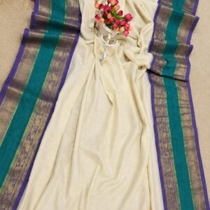 Mayilpeeli Mul Cotton Saree
