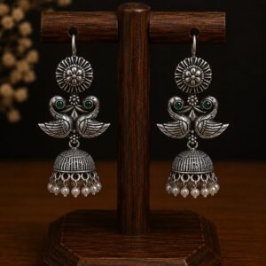 Mayura Oxidised Jhumka