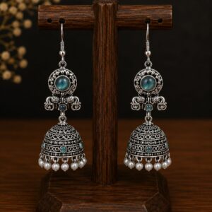 Ocean Blue Jhumka