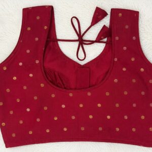 Red Gold Motif Blouses