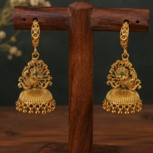 Premium Peacock Jhumka - Parambarya Special