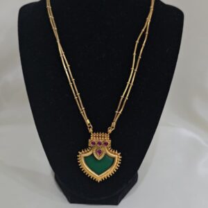Emerald Shield Pendant