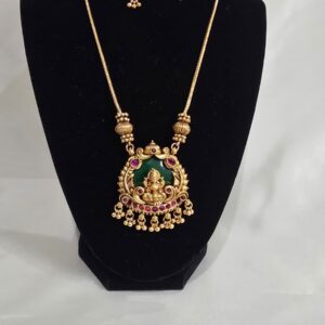 Lakshmi Emerald Pendant