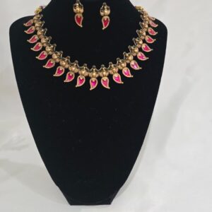 Ruby Leaf Choker