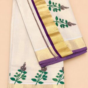 Tulsi Border Saree