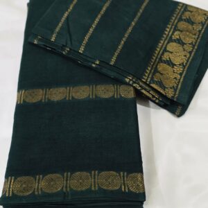 Madurai Sungudi Cotton Saree W Blouse Piece - PP2053