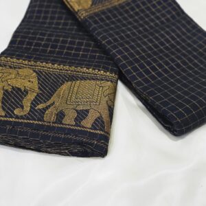 Traditional Zari Check Madurai Sungudi Cotton Saree - PP2051